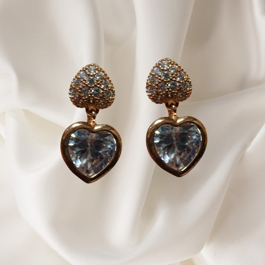 Eternal Love Heart Drop Earrings