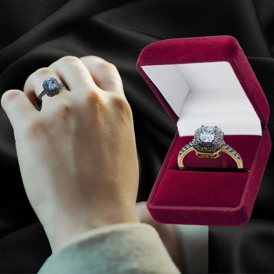 Eternal Radiance Cushion Cut Ring